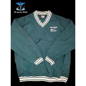 Vintage Nike Varsity Green Oklahoma Jacket Size Large